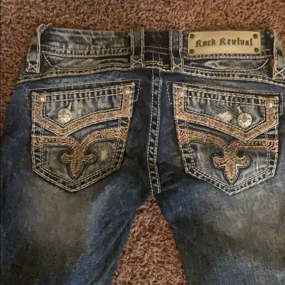 Rock Revival Barney Destructed Skinny